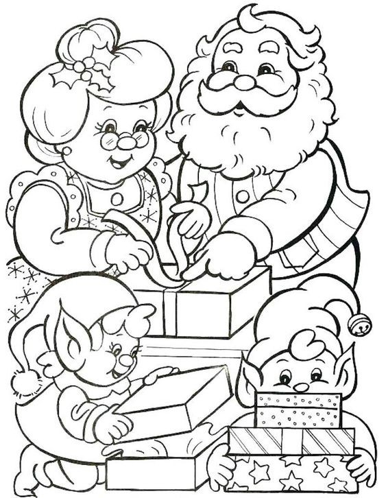 Coloriages Père Noel