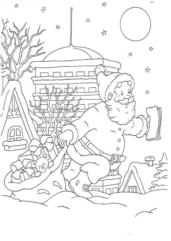 Coloriages Père Noel