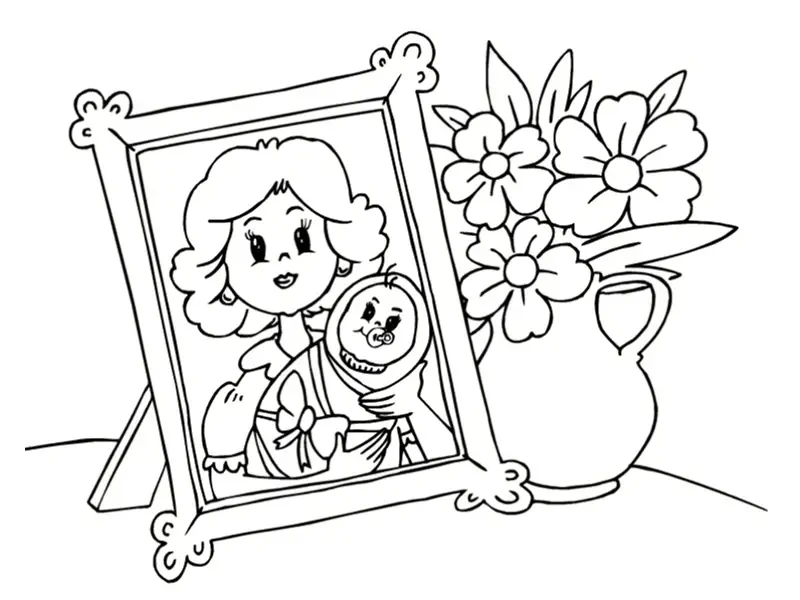 coloriage mamie